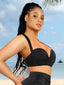 Wholesale Tankini Top With Strappy Detail And Bra Twist Knot Design