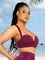 Wholesale Tankini Top With Strappy Detail And Bra Twist Knot Design