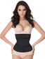 Black Waist Trainer Adjustable Sticker Zip Slimming Belly