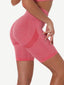 High Waist Solid Colour Yoga Shorts Contouring