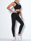 Wholesale Red Removable Cups Ankle-Length Yoga Suit Casual Clothes