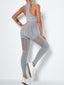 Wholesale Red Removable Cups Ankle-Length Yoga Suit Casual Clothes