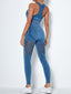 Wholesale Red Removable Cups Ankle-Length Yoga Suit Casual Clothes