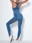 Wholesale Red Removable Cups Ankle-Length Yoga Suit Casual Clothes