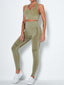 Wholesale Red Removable Cups Ankle-Length Yoga Suit Casual Clothes