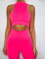 Wholesale Flawlessly Zipper Back Tank Suit High Waist Outfit