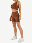 Wholesale Seamless Yogawear Suit Low Neckline Sleeveless Workout Clothes