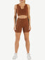 Wholesale Seamless Yogawear Suit Low Neckline Sleeveless Workout Clothes