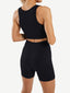 Seamless Yogawear Suit Low Neckline Sleeveless Workout
