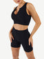 Seamless Yogawear Suit Low Neckline Sleeveless Workout
