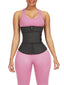 Tummy Control Black 25 Steel Bones Sticker Zip Latex Waist Trainer
