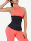 Black Hooks Latex Three-Belt Waist Trainer Anti-Slip