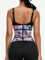 7 Steel Bones Printing Sticker Workout Waist Trainer Single Belt